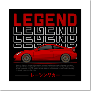 Tuner Red Celica MK7 JDM Posters and Art